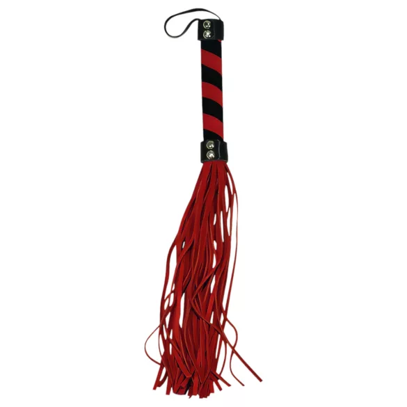 Bad Kitty - zweepje - suede - rood