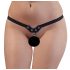 Fetish - ketting string, zwart (S-L)