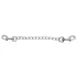 ZADO - dubbele metalen karabijnhaak met ketting - 15 cm