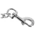 ZADO - dubbele metalen karabijnhaak met ketting - 15 cm