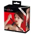 Bad Kitty - siliconen mondknevel met kleine dildo - zwart