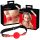 Bad Kitty - Siliconen Mondknevel met Lederen Band (Rood)