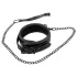 Bad Kitty - halsband met edelsteenmotief en lijn - zwart