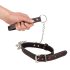 Bad Kitty - hartvormige halsband met metalen ketting (zwart)