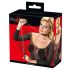 Bad Kitty - hartvormige halsband met metalen ketting (zwart)