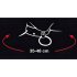 Bad Kitty - hartvormige halsband met metalen ketting (zwart)