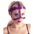 Bad Kitty - roze strass hoofd harnas