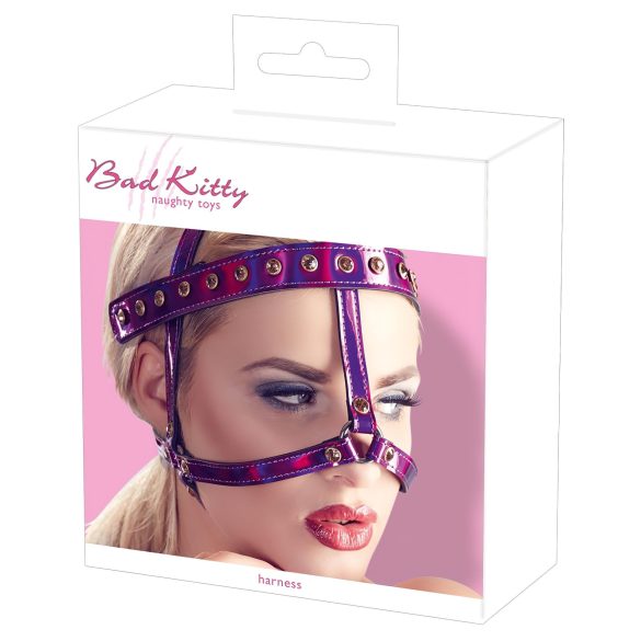 Bad Kitty - strass hoofdband (roze)
