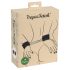 Vegan Fetish - polsbanden met korte ketting (zwart)