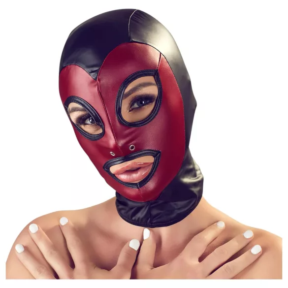 Bad Kitty - orale masker - glanzend rood - S-L
