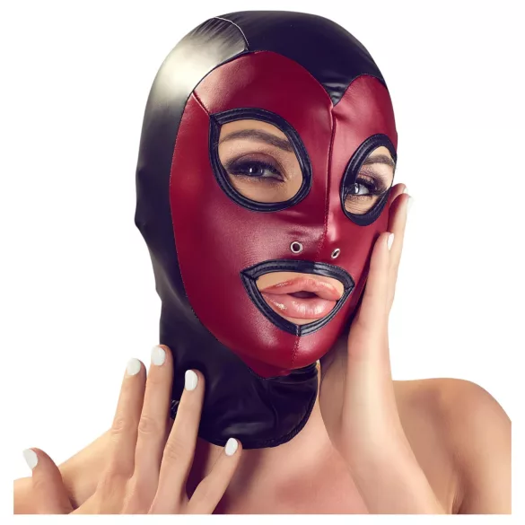 Bad Kitty - orale masker - glanzend rood - S-L