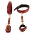 Bad Kitty - Handboeien met dijenbanden set (rood)