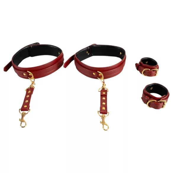 Bad Kitty - handboeien set - handen aan dijen - rood