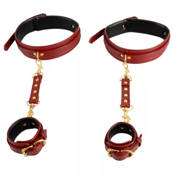 Bad Kitty - handboeien set - handen aan dijen - rood
