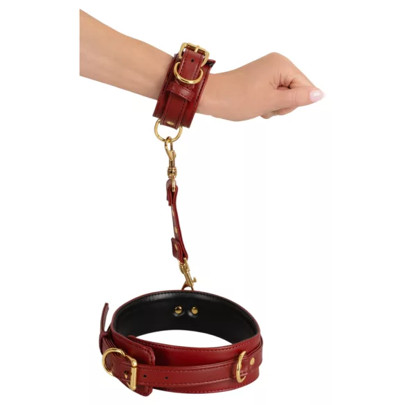 Bad Kitty - handboeien set - handen aan dijen - rood