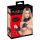 Bad Kitty - zwarte 4-delige bondageset met ruches
