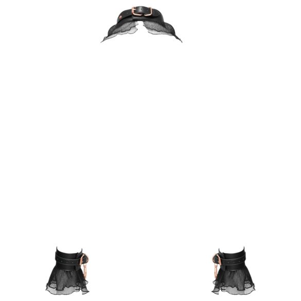 Bad Kitty - gerimpads vastbinden set (4-delig) - zwart