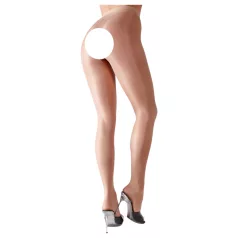 Cottelli - zijdezachte sexy kousen (nude) - XL