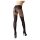 Cottelli - Opengewerkt patroonpanty (zwart) - 2/S
