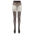 Cottelli - Opengewerkt patroonpanty (zwart) - 3/M