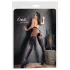Cottelli - opengewerkte netpanty (zwart) - 4/L