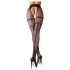 Cottelli - Dubbel effect open netpanty (zwart) - L/XL