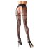 Cottelli - Dubbel effect open netpanty (zwart) - L/XL