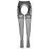 Cottelli - Dubbel effect open netpanty (zwart) - L/XL