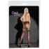 Cottelli - open panty kousen - exclusief patroon - zwart - 5