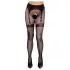 Cottelli Legwear - zwarte hold-ups met open kruis (S-L)
