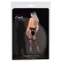 Cottelli Legwear - zwarte hold-ups met open kruis (S-L)