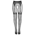Cottelli Legwear - zwarte hold-ups met open kruis (S-L)