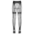 Cottelli Legwear - zwarte hold-ups met open kruis (S-L)