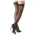 Cottelli - Kousen - zwart met streep - 3/M-L
