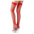 Cottelli - Fijne netkousen (rood) - XL