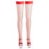 Cottelli - Fijne netkousen (rood) - XL