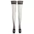 Cottelli - Satijnen hold-up kousen - zwart - 3/M-L