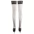 Cottelli - Satijnen hold-up kousen - zwart - 5/XL