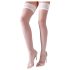 Cottelli - Satijnen hold-up kousen (wit)