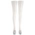 Cottelli - Satijnen hold-up kousen (wit)