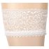 Cottelli - Satijnen hold-up kousen (wit)