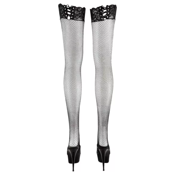 Cottelli - Net panty - vetersluiting kanten details - M/L
