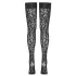 Cottelli Legwear - hold-up kousen - panterprint - zwart - 4