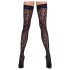Cottelli Legwear - hold-up kousen - panterprint - zwart - 5