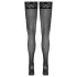 Cottelli - kousen met kanten boord (zwart) - 4
