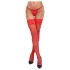Cottelli - kanten hold-ups - bloemenmotief - rood