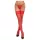 Cottelli - kanten hold-ups - bloemenmotief - rood - 3/M-L