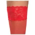 Cottelli - kanten hold-ups - bloemenmotief - rood - 3/M-L