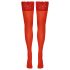 Cottelli - kanten hold-ups - bloemenmotief - rood - 4/L