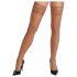 Cottelli - kanten bloemenhold-up kousen (nude) - 4/L